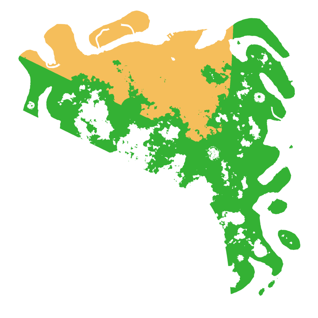 Biome Rust Map: Procedural Map, Size: 4500, Seed: 729407277