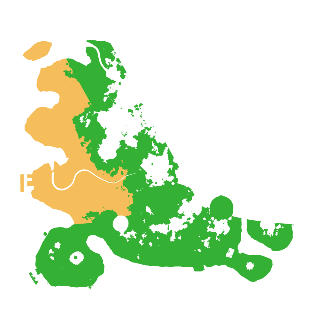 Biome Rust Map: Procedural Map, Size: 3500, Seed: 17386