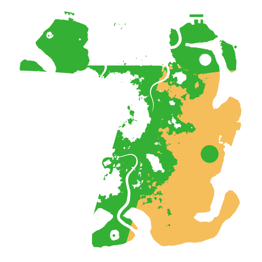 Biome Rust Map: Procedural Map, Size: 3900, Seed: 349516