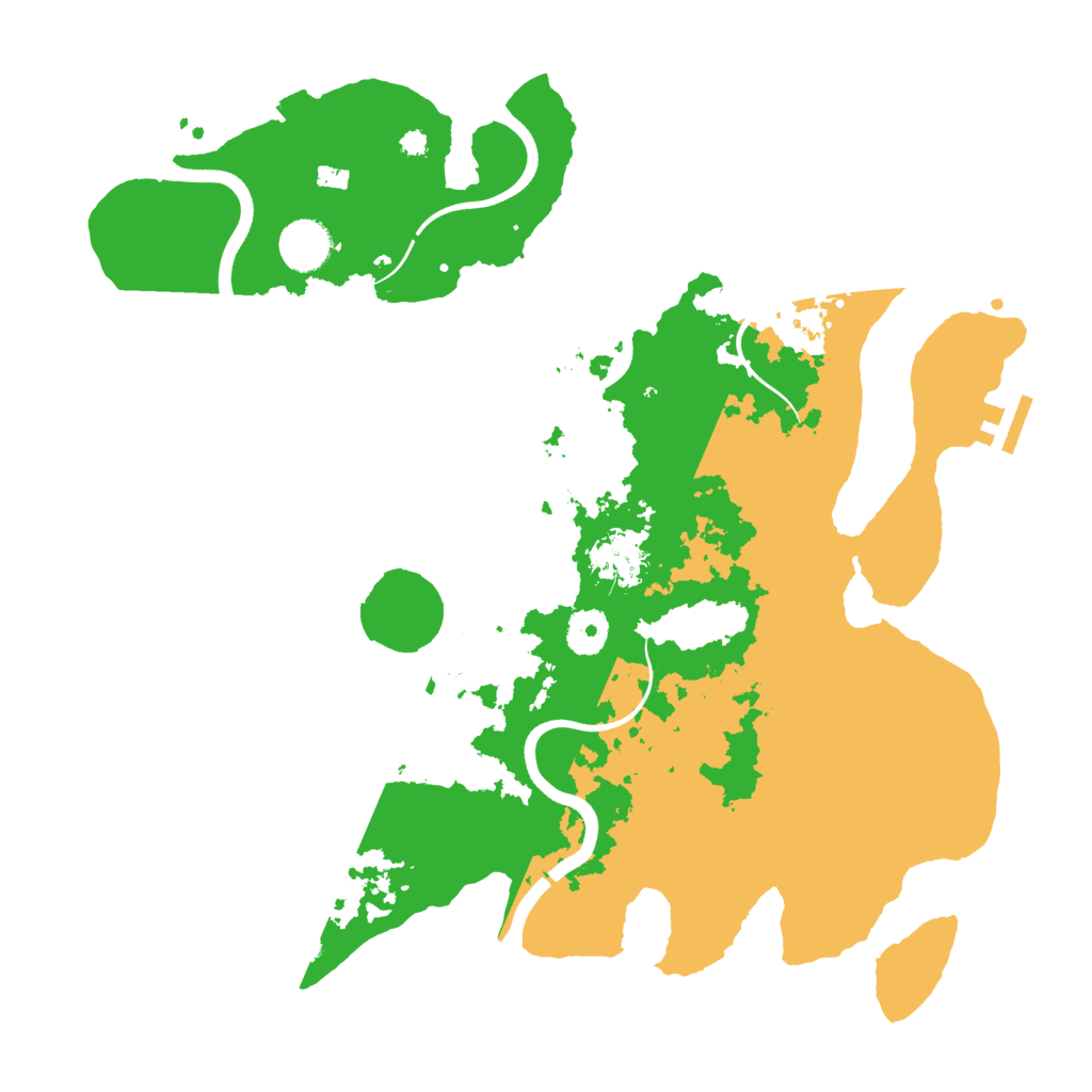 Biome Rust Map: Procedural Map, Size: 3700, Seed: 1116537604