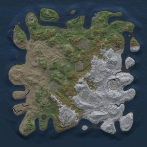 Thumbnail Rust Map: Procedural Map, Size: 4250, Seed: 2102812380, 17 Monuments