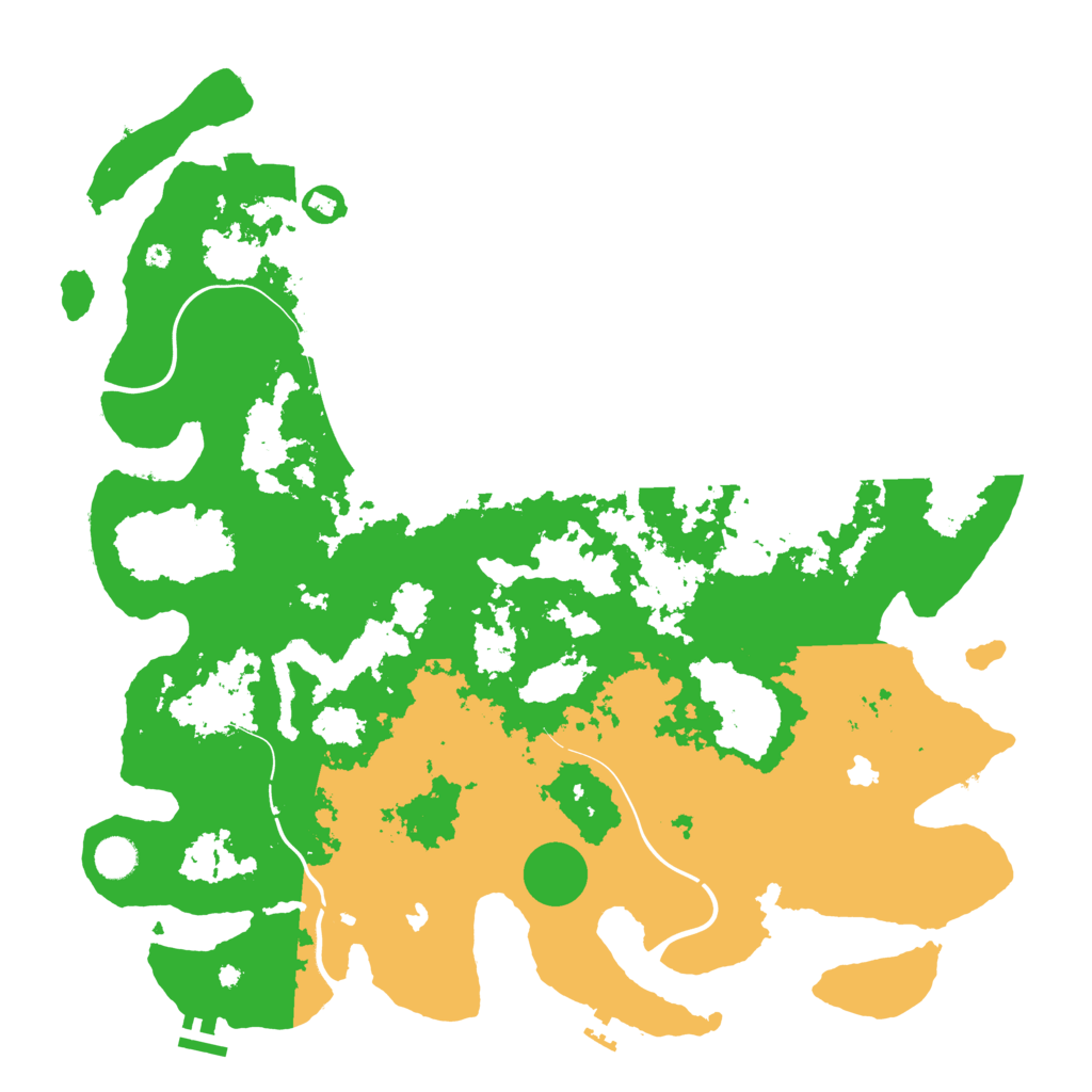 Biome Rust Map: Procedural Map, Size: 4500, Seed: 1255303679