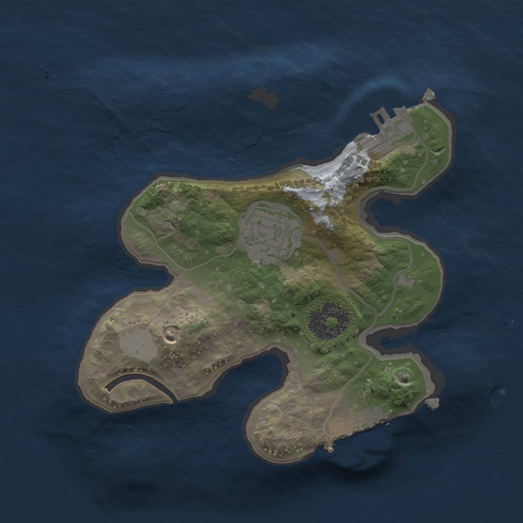 Rust Map: Procedural Map, Size: 2000, Seed: 1769465459, 6 Monuments