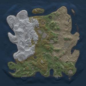 Thumbnail Rust Map: Procedural Map, Size: 4000, Seed: 1813062822, 19 Monuments