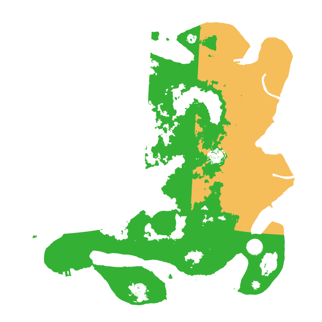 Biome Rust Map: Procedural Map, Size: 3500, Seed: 1801745533