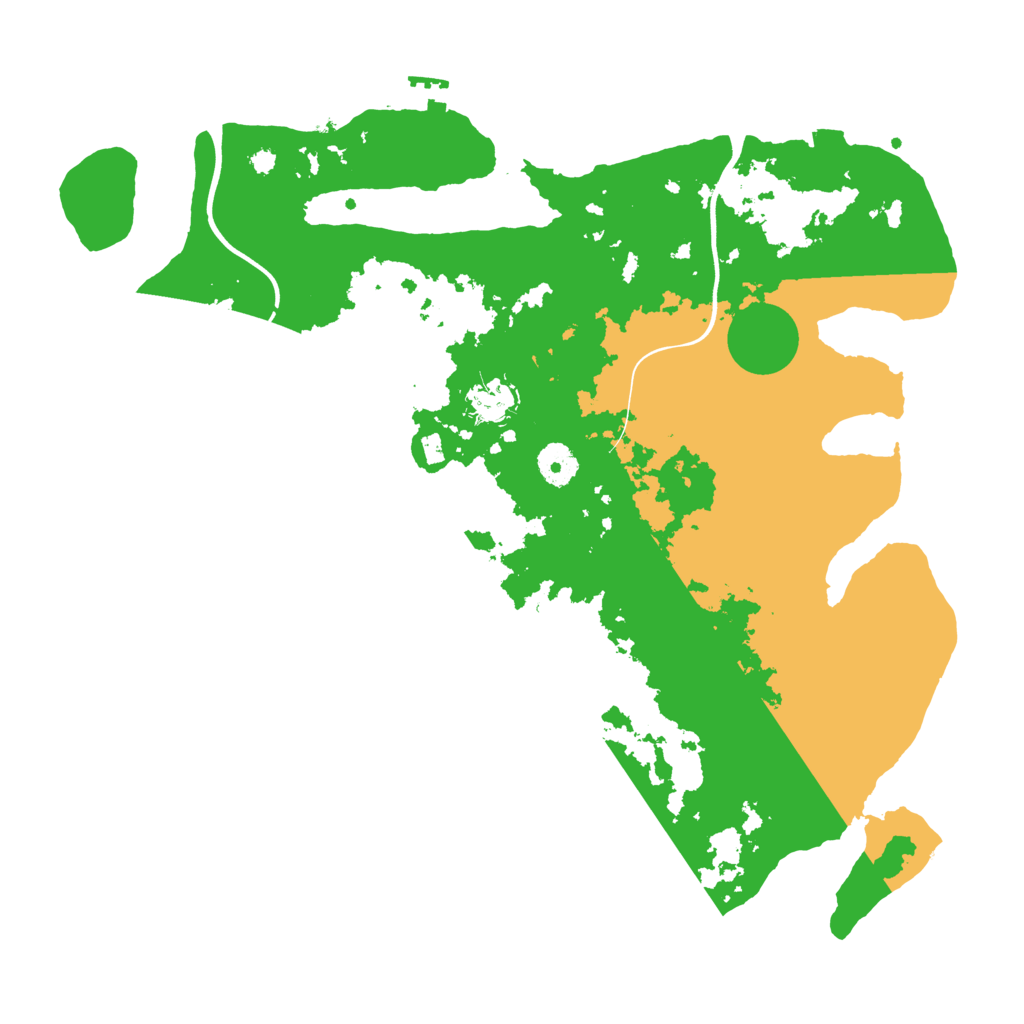 Biome Rust Map: Procedural Map, Size: 3800, Seed: 63666081