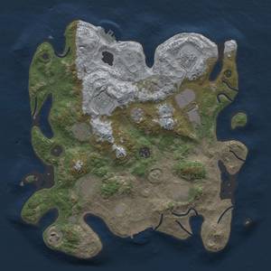 Thumbnail Rust Map: Procedural Map, Size: 3500, Seed: 1119701172, 16 Monuments