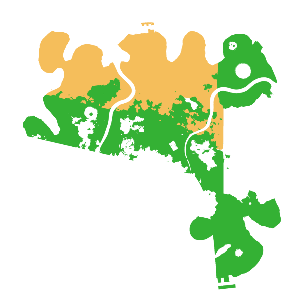Biome Rust Map: Procedural Map, Size: 3500, Seed: 1820696687
