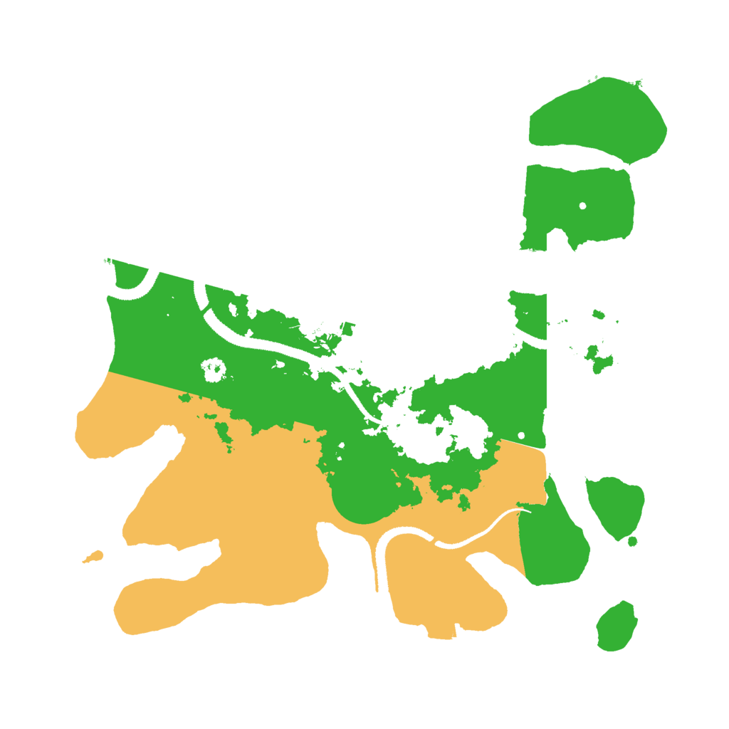 Biome Rust Map: Procedural Map, Size: 3000, Seed: 66198