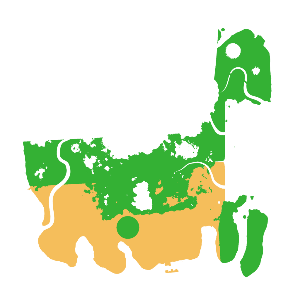 Biome Rust Map: Procedural Map, Size: 3500, Seed: 553119453