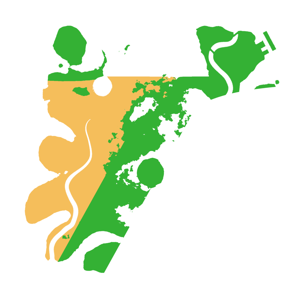Biome Rust Map: Procedural Map, Size: 3000, Seed: 64992