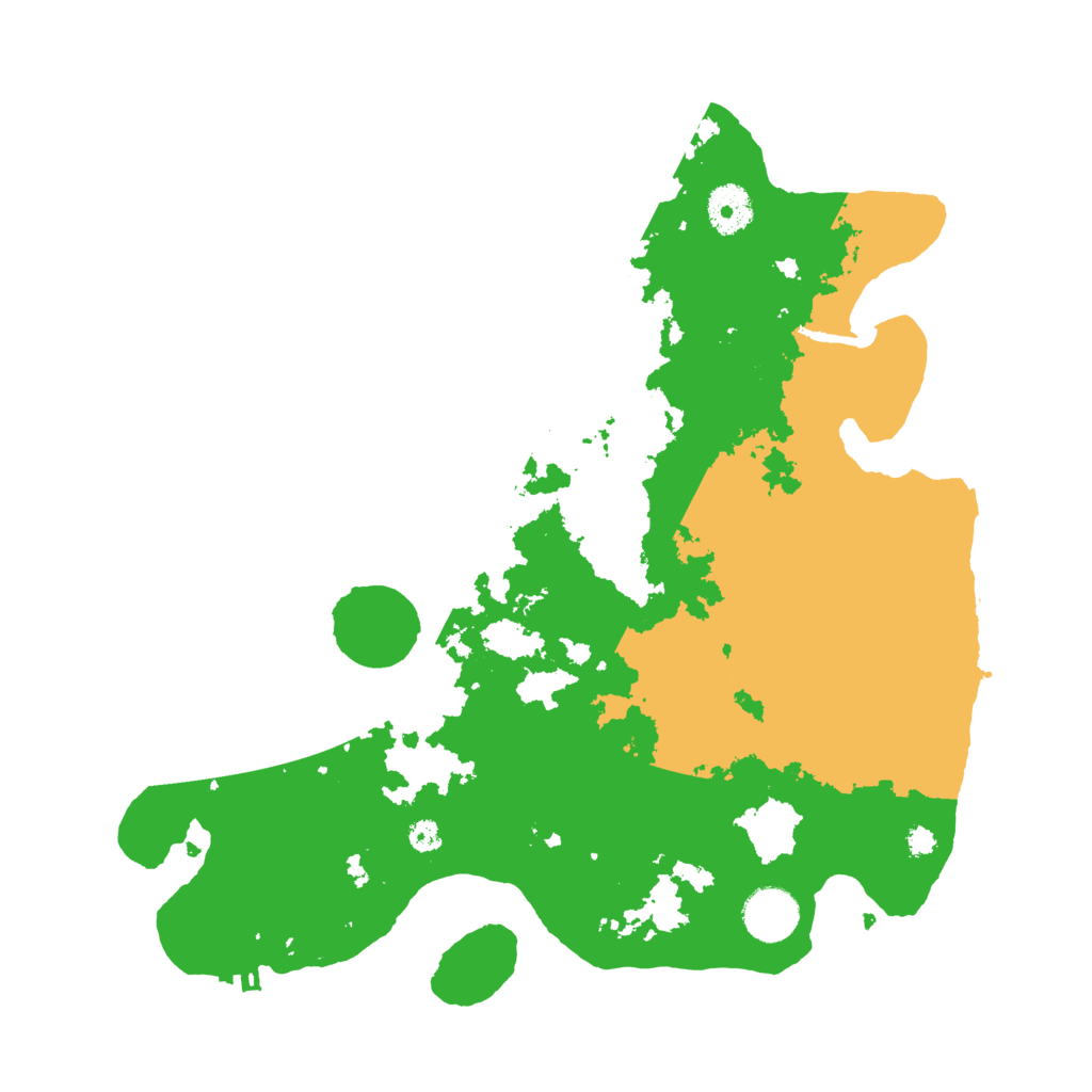 Biome Rust Map: Procedural Map, Size: 3500, Seed: 45854744