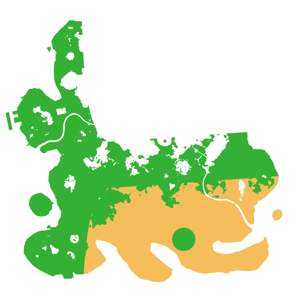 Biome Rust Map: Procedural Map, Size: 3500, Seed: 101953
