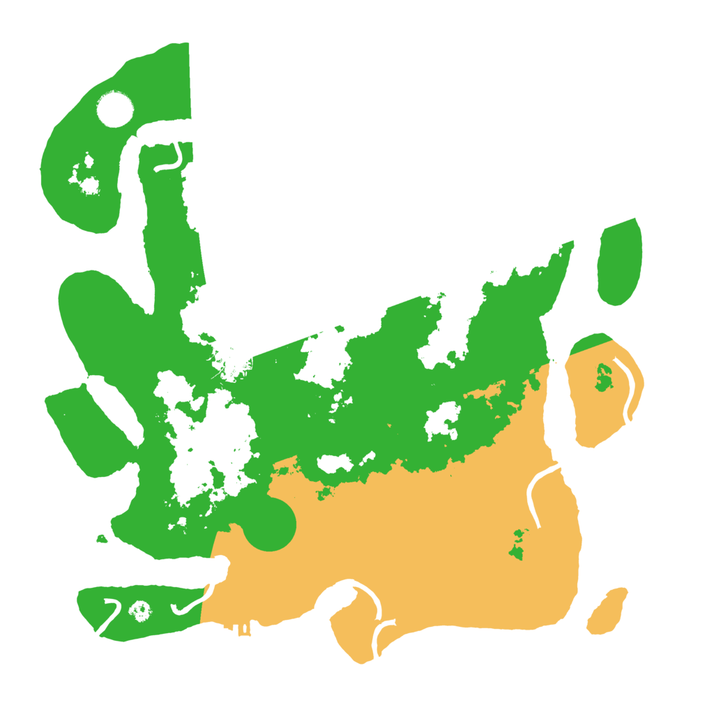 Biome Rust Map: Procedural Map, Size: 3500, Seed: 180876