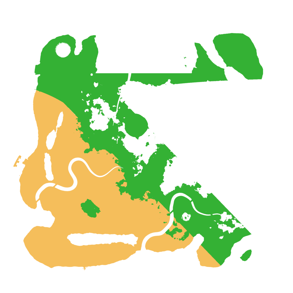 Biome Rust Map: Procedural Map, Size: 3500, Seed: 962812325