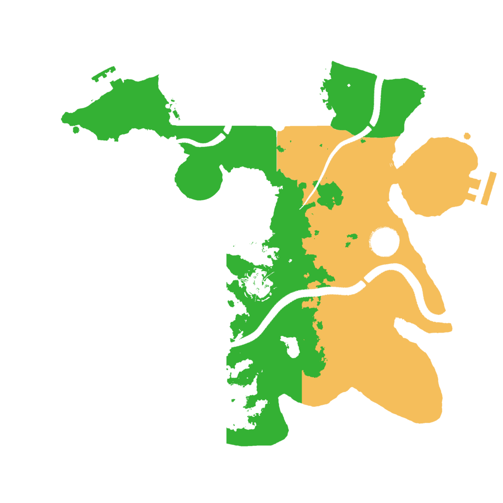 Biome Rust Map: Procedural Map, Size: 3000, Seed: 68277