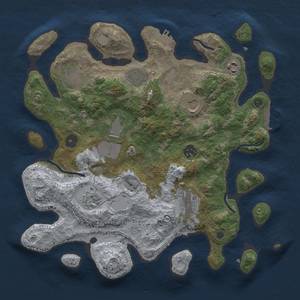 Thumbnail Rust Map: Procedural Map, Size: 3500, Seed: 413779553, 16 Monuments