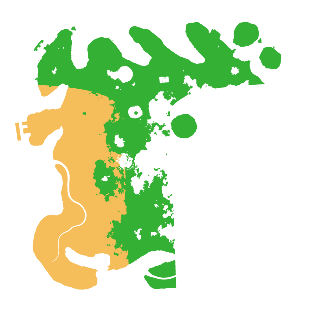 Biome Rust Map: Procedural Map, Size: 3500, Seed: 45028444