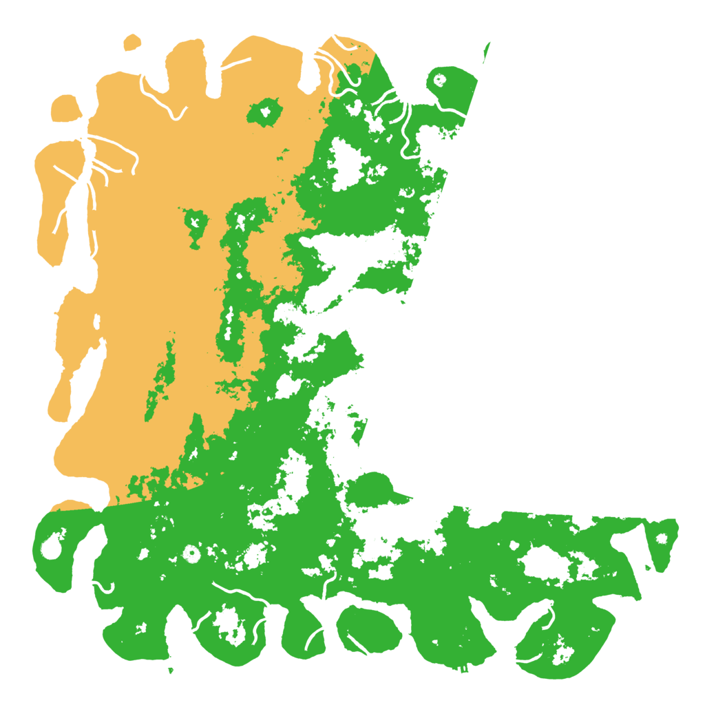 Biome Rust Map: Procedural Map, Size: 6000, Seed: 1134889055