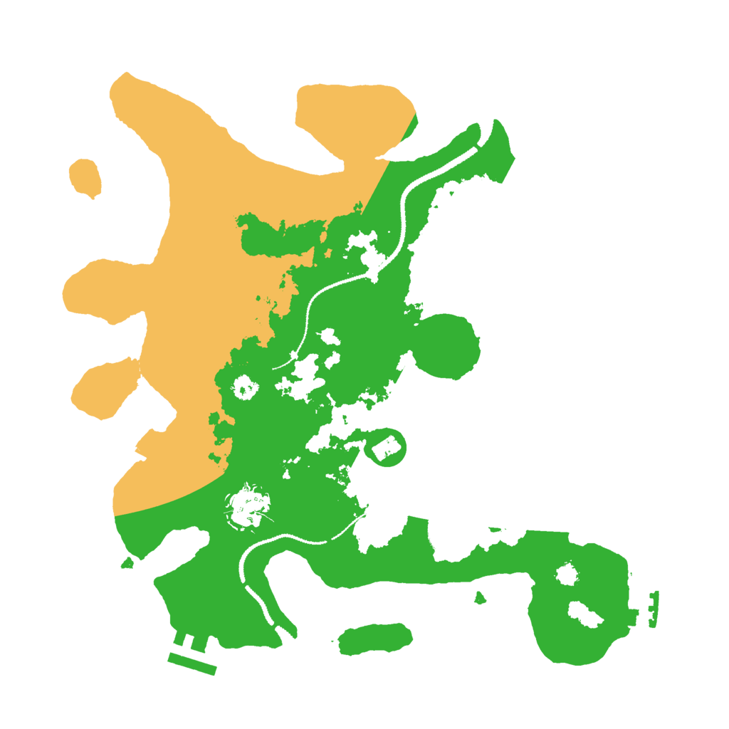 Biome Rust Map: Procedural Map, Size: 3000, Seed: 992489314