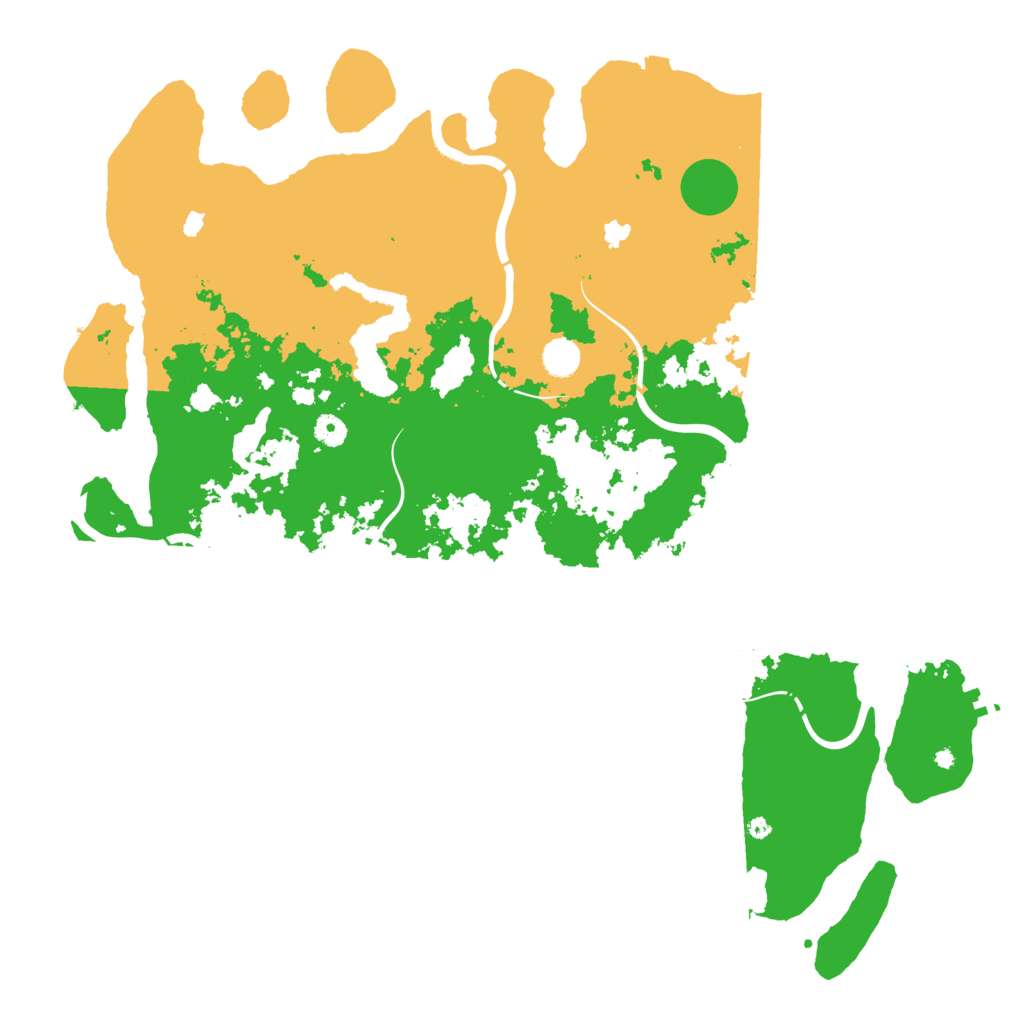 Biome Rust Map: Procedural Map, Size: 4800, Seed: 25577
