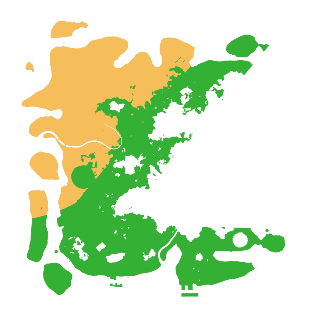 Biome Rust Map: Procedural Map, Size: 3725, Seed: 28642