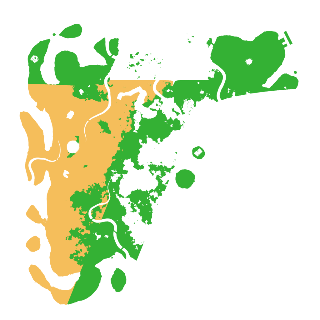 Biome Rust Map: Procedural Map, Size: 4550, Seed: 1999888888