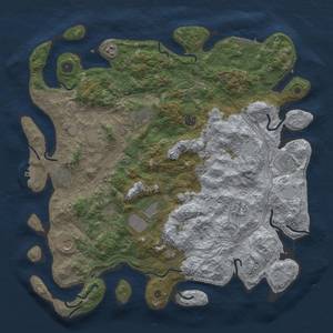 Thumbnail Rust Map: Procedural Map, Size: 4550, Seed: 1999888888, 19 Monuments