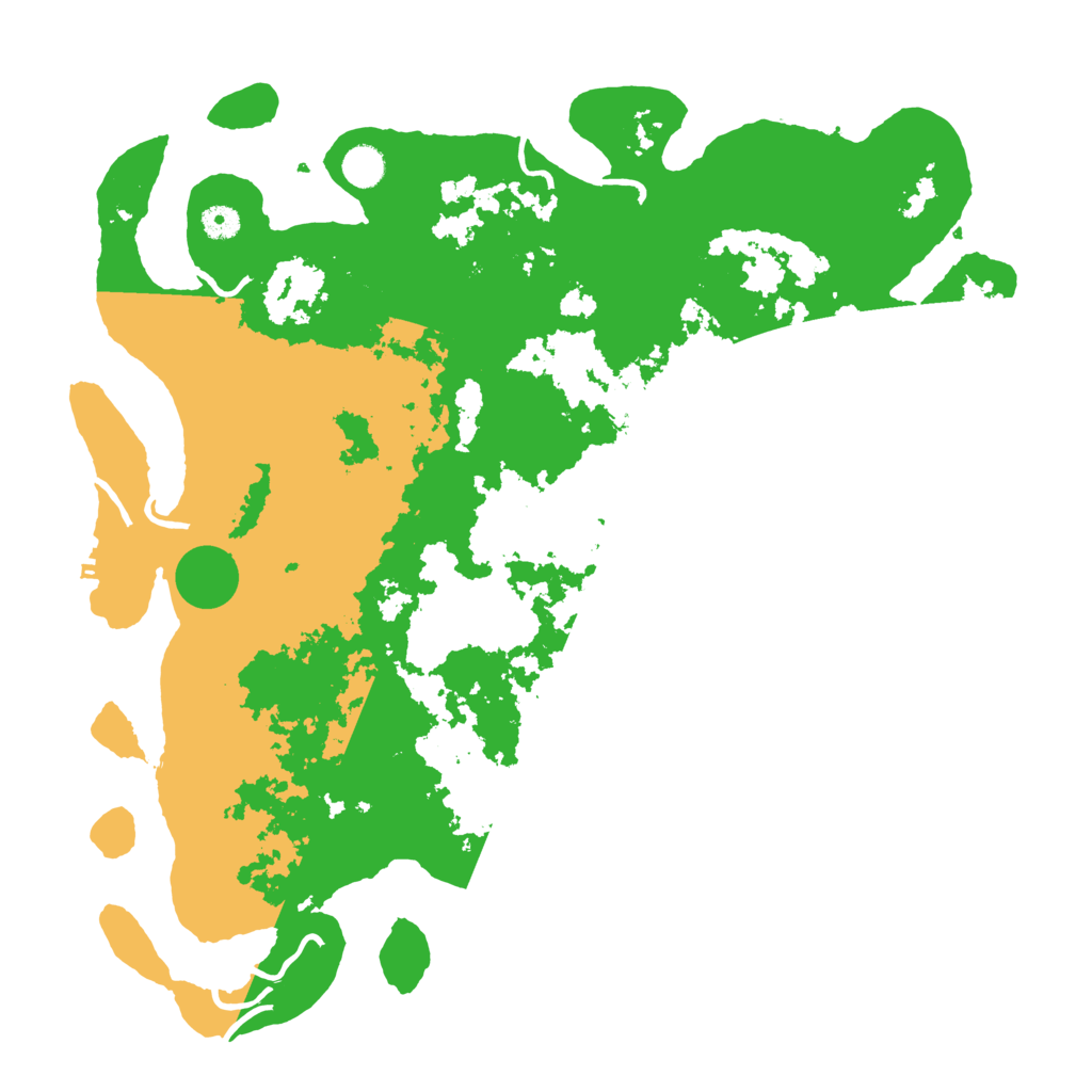 Biome Rust Map: Procedural Map, Size: 4550, Seed: 1999888888