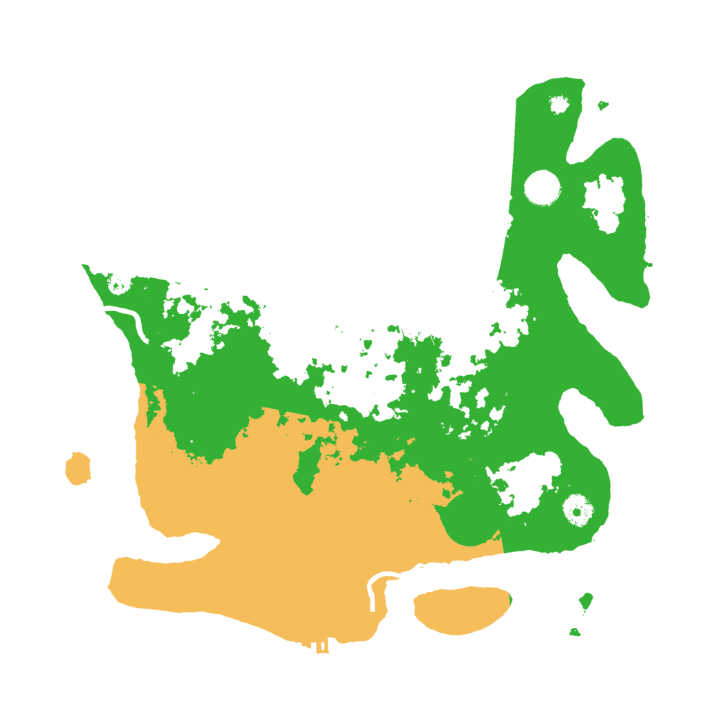 Biome Rust Map: Procedural Map, Size: 3500, Seed: 26123