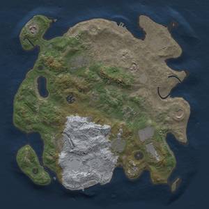 Thumbnail Rust Map: Procedural Map, Size: 3500, Seed: 29931, 19 Monuments