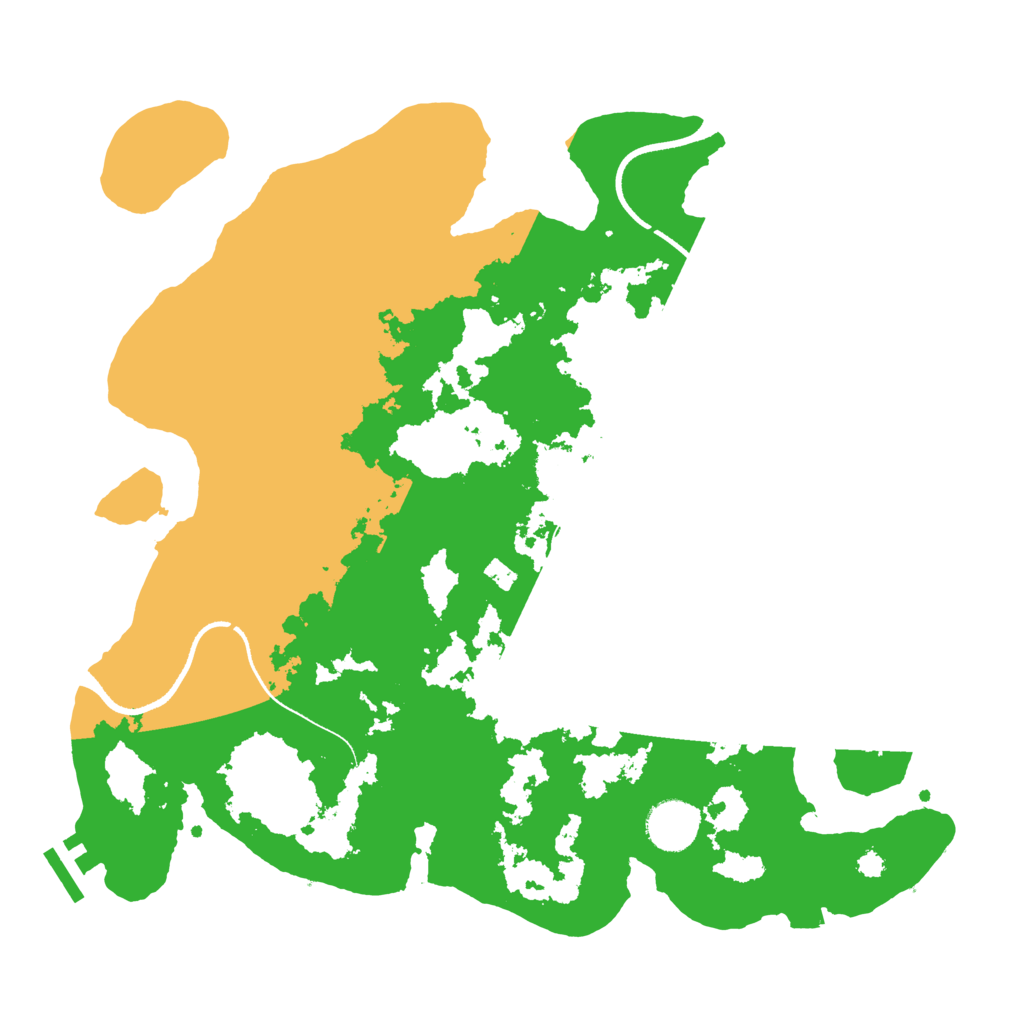 Biome Rust Map: Procedural Map, Size: 3500, Seed: 4998602