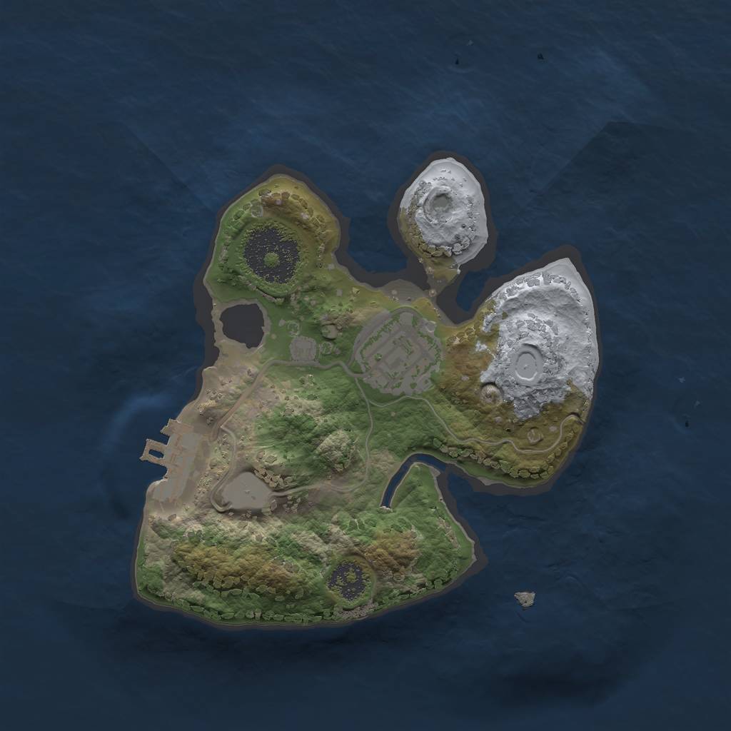 Rust Map: Procedural Map, Size: 2000, Seed: 906600558, 7 Monuments