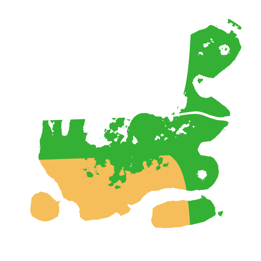 Biome Rust Map: Procedural Map, Size: 2500, Seed: 1976