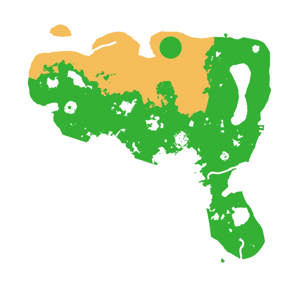 Biome Rust Map: Procedural Map, Size: 3500, Seed: 55453533