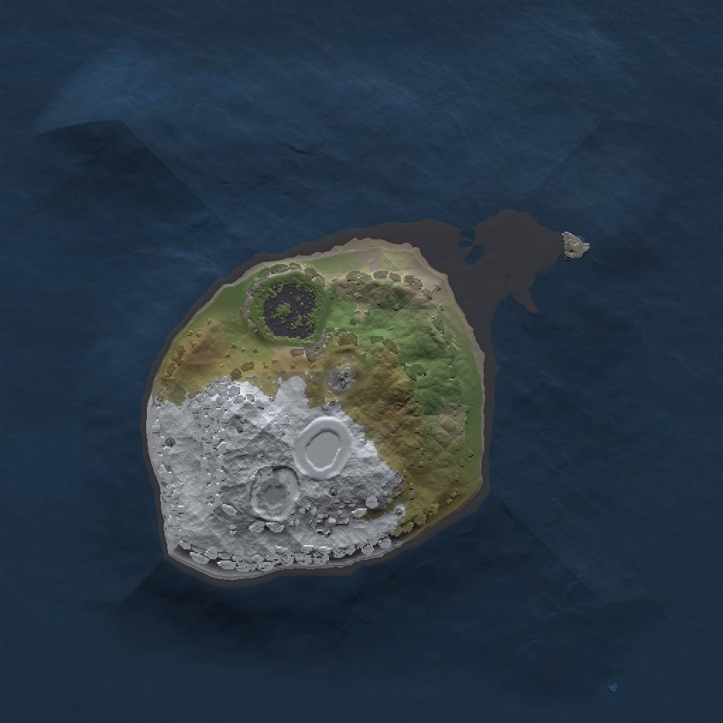 Rust Map: Procedural Map, Size: 1337, Seed: 4250, 4 Monuments