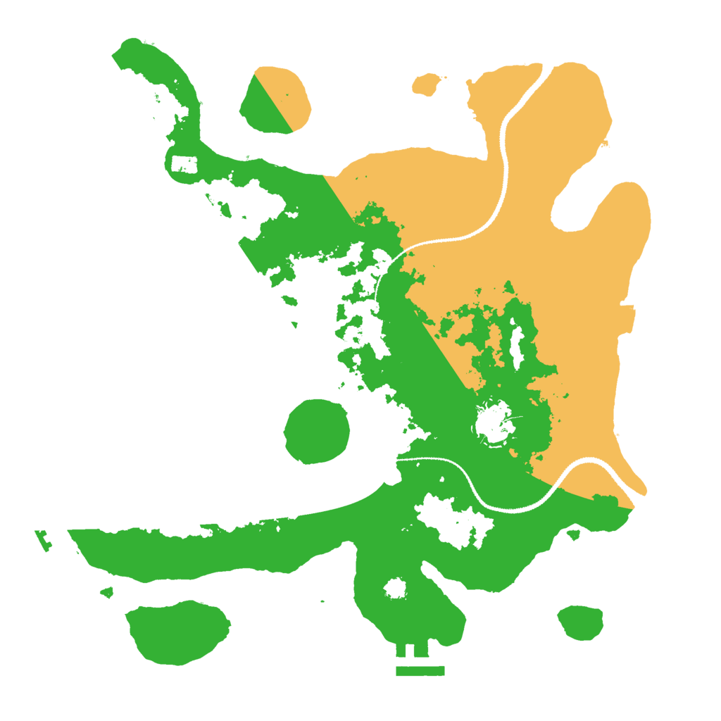 Biome Rust Map: Procedural Map, Size: 3000, Seed: 1963612372