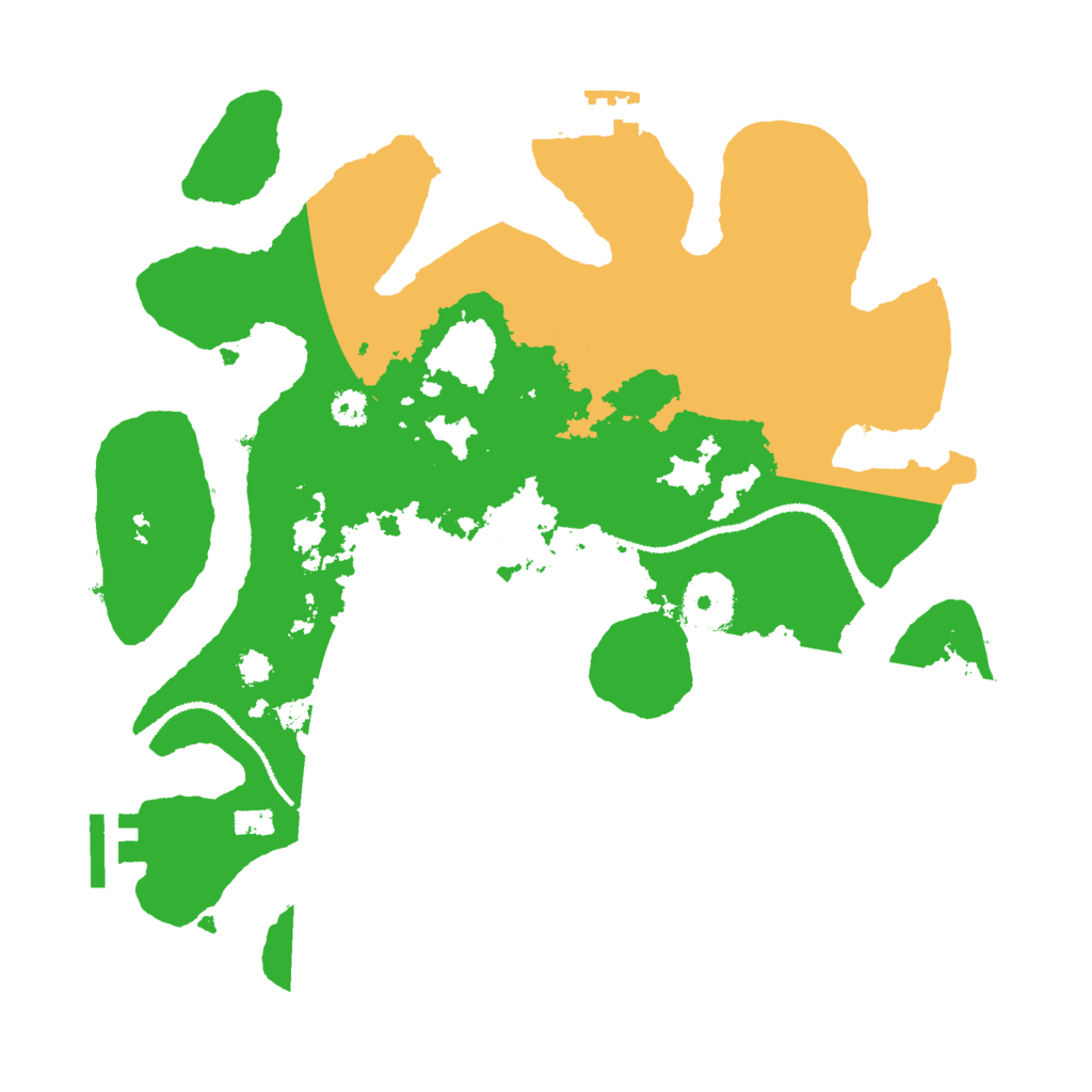 Biome Rust Map: Procedural Map, Size: 3000, Seed: 36041