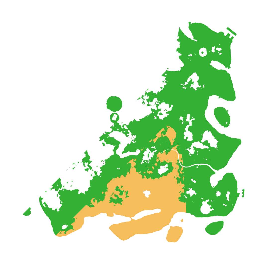Biome Rust Map: Procedural Map, Size: 4500, Seed: 3590481