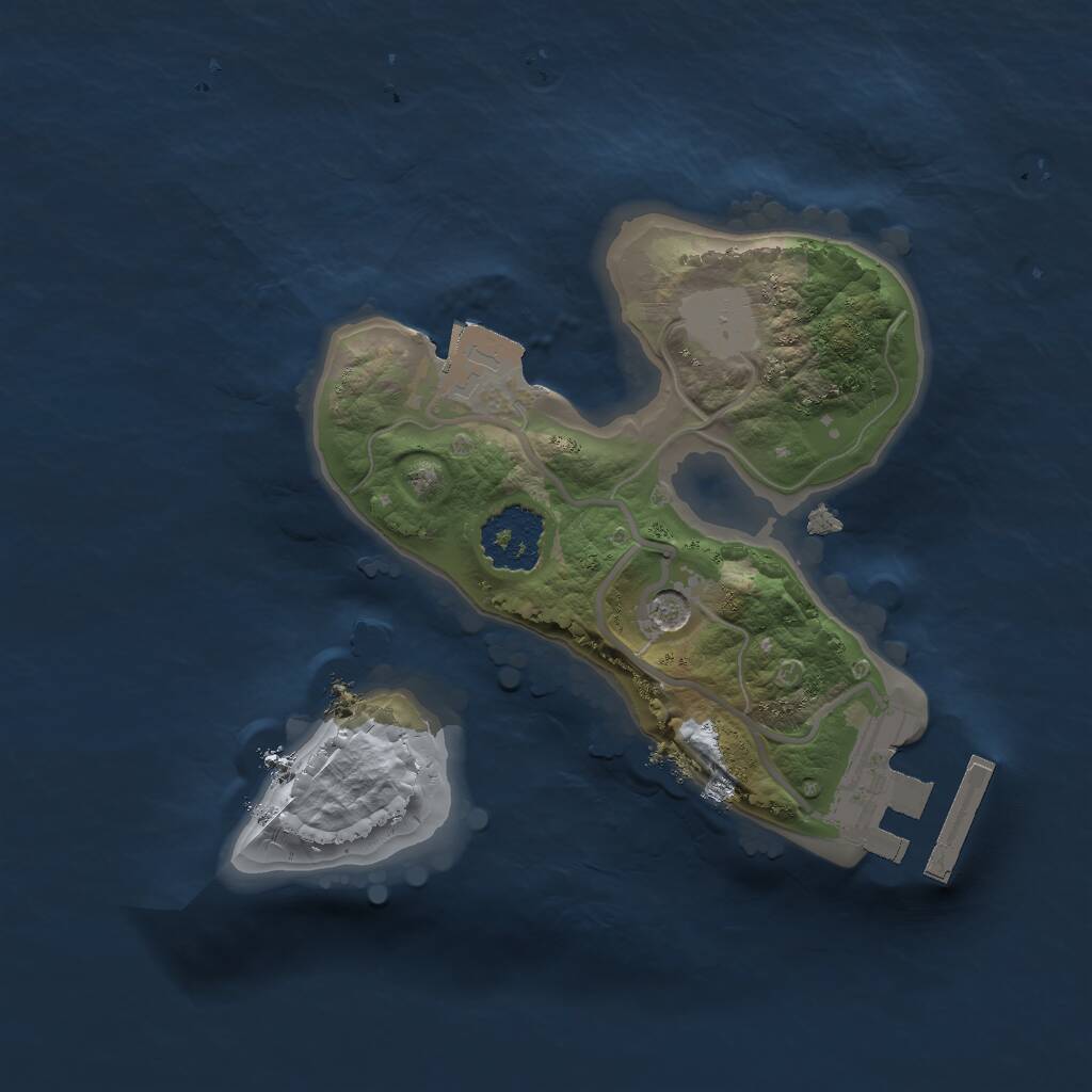 Rust Map: Procedural Map, Size: 1700, Seed: 6738, 3 Monuments