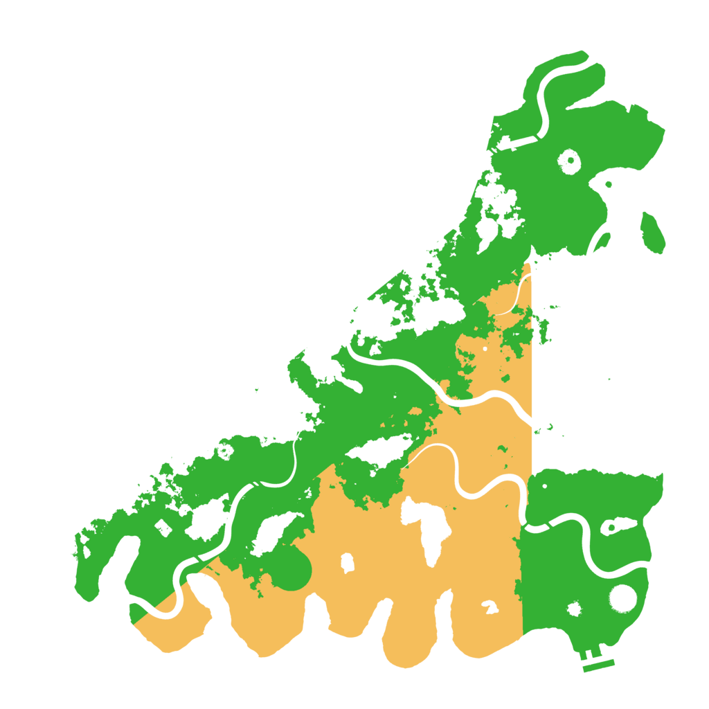 Biome Rust Map: Procedural Map, Size: 4500, Seed: 581834773
