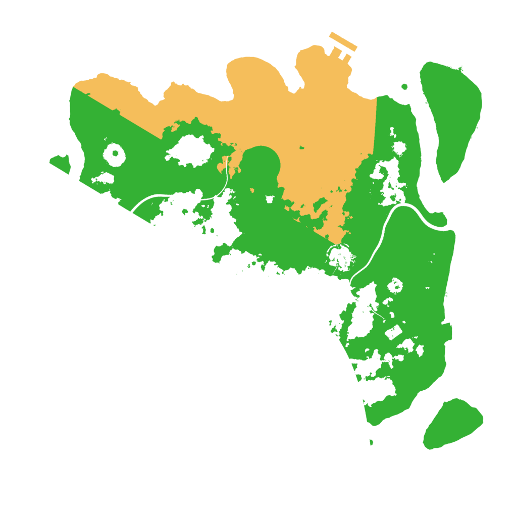 Biome Rust Map: Procedural Map, Size: 3500, Seed: 72327219