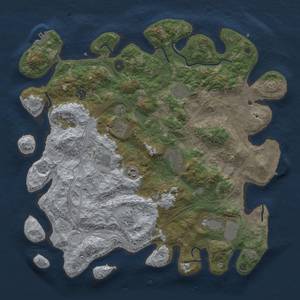 Thumbnail Rust Map: Procedural Map, Size: 4250, Seed: 1016335948, 17 Monuments