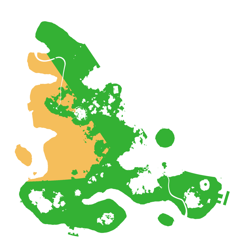 Biome Rust Map: Procedural Map, Size: 3500, Seed: 1058298374