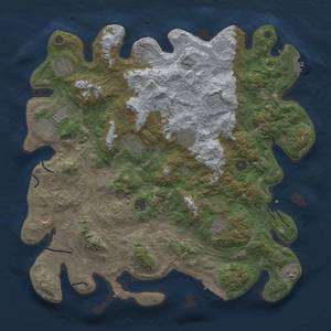 Thumbnail Rust Map: Procedural Map, Size: 4500, Seed: 265648295, 19 Monuments