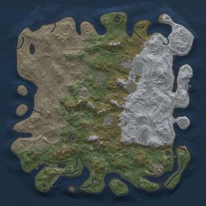 Thumbnail Rust Map: Procedural Map, Size: 4500, Seed: 1793521547, 19 Monuments