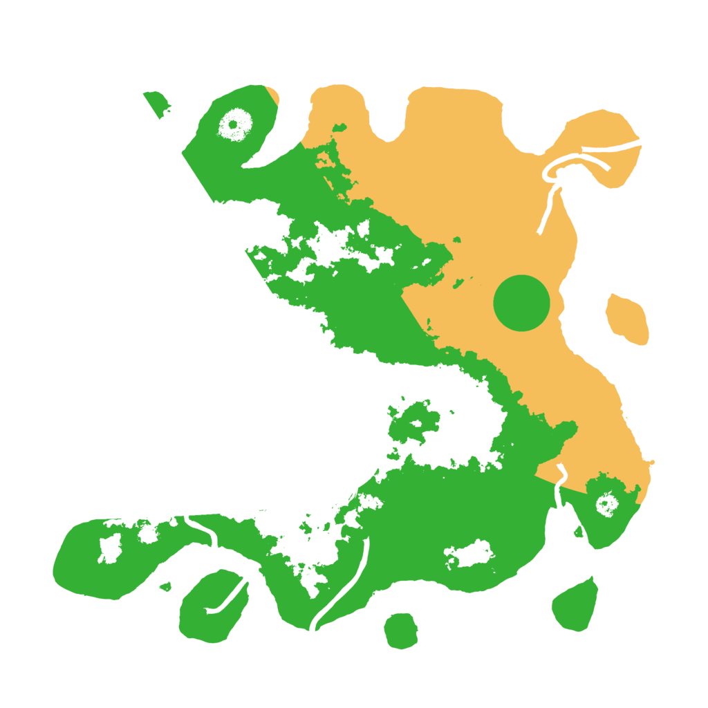 Biome Rust Map: Procedural Map, Size: 3300, Seed: 150249853