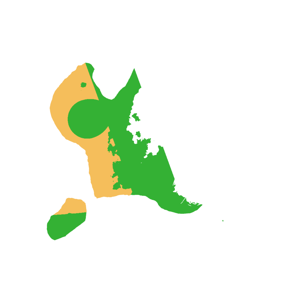 Biome Rust Map: Barren, Size: 2000, Seed: 46236428