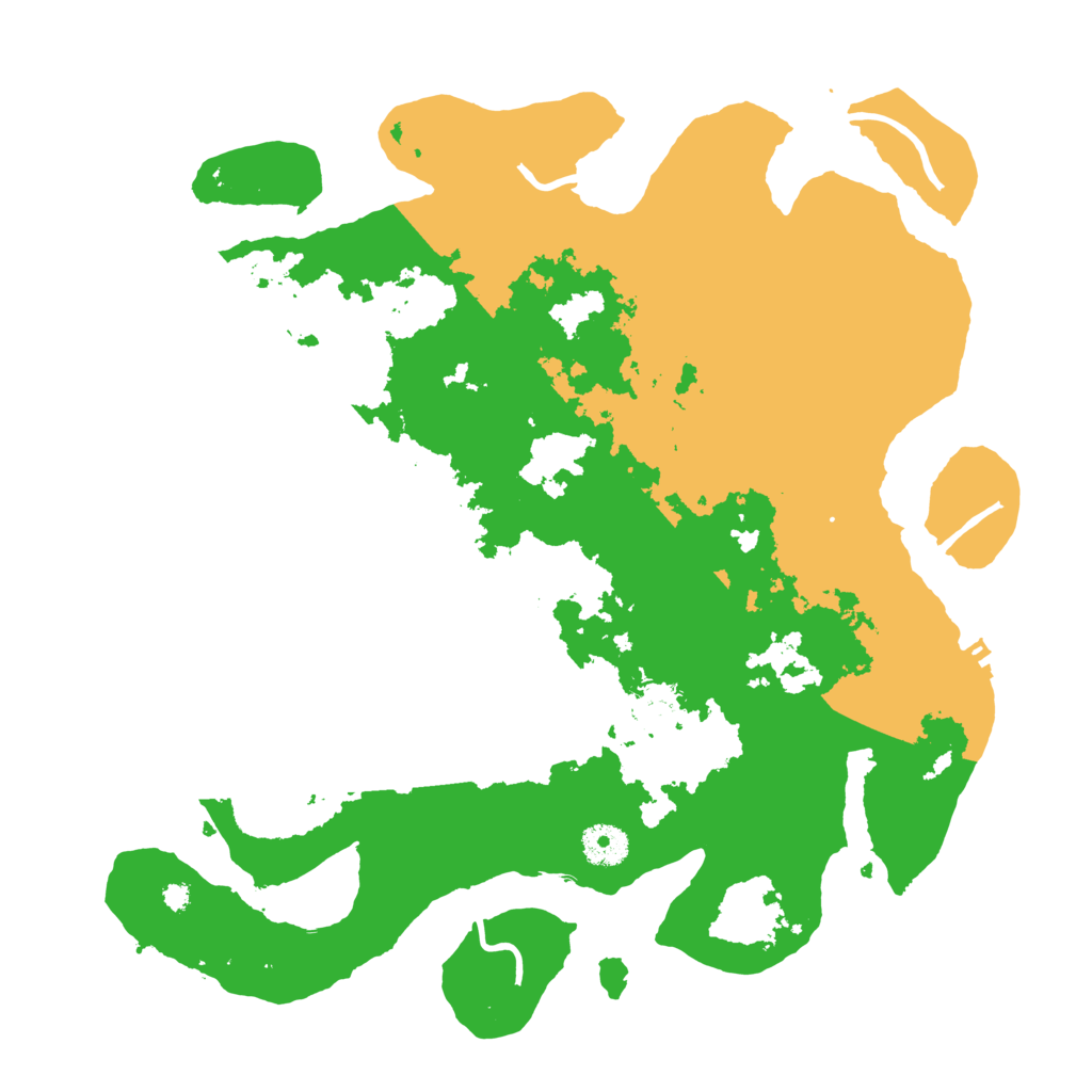 Biome Rust Map: Procedural Map, Size: 3700, Seed: 92891042