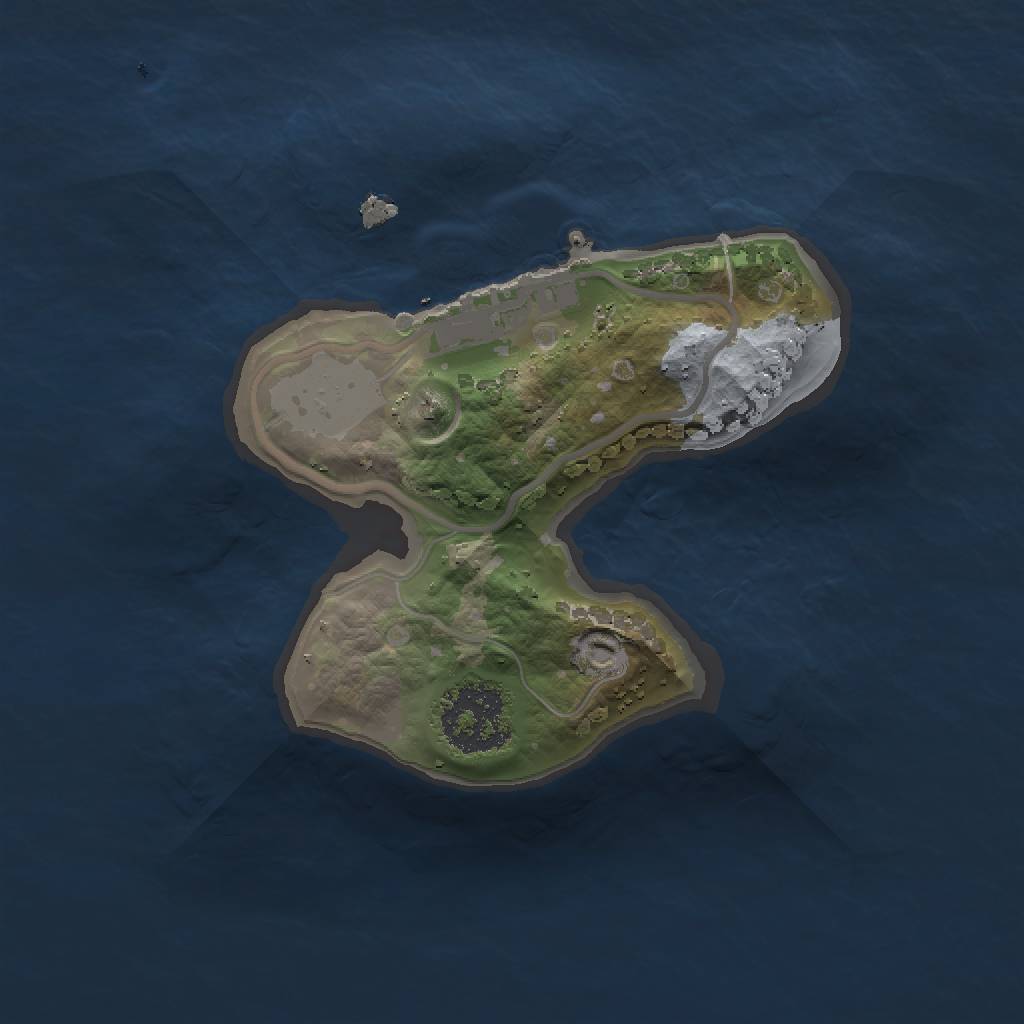 Rust Map: Procedural Map, Size: 1500, Seed: 1809189257, 5 Monuments